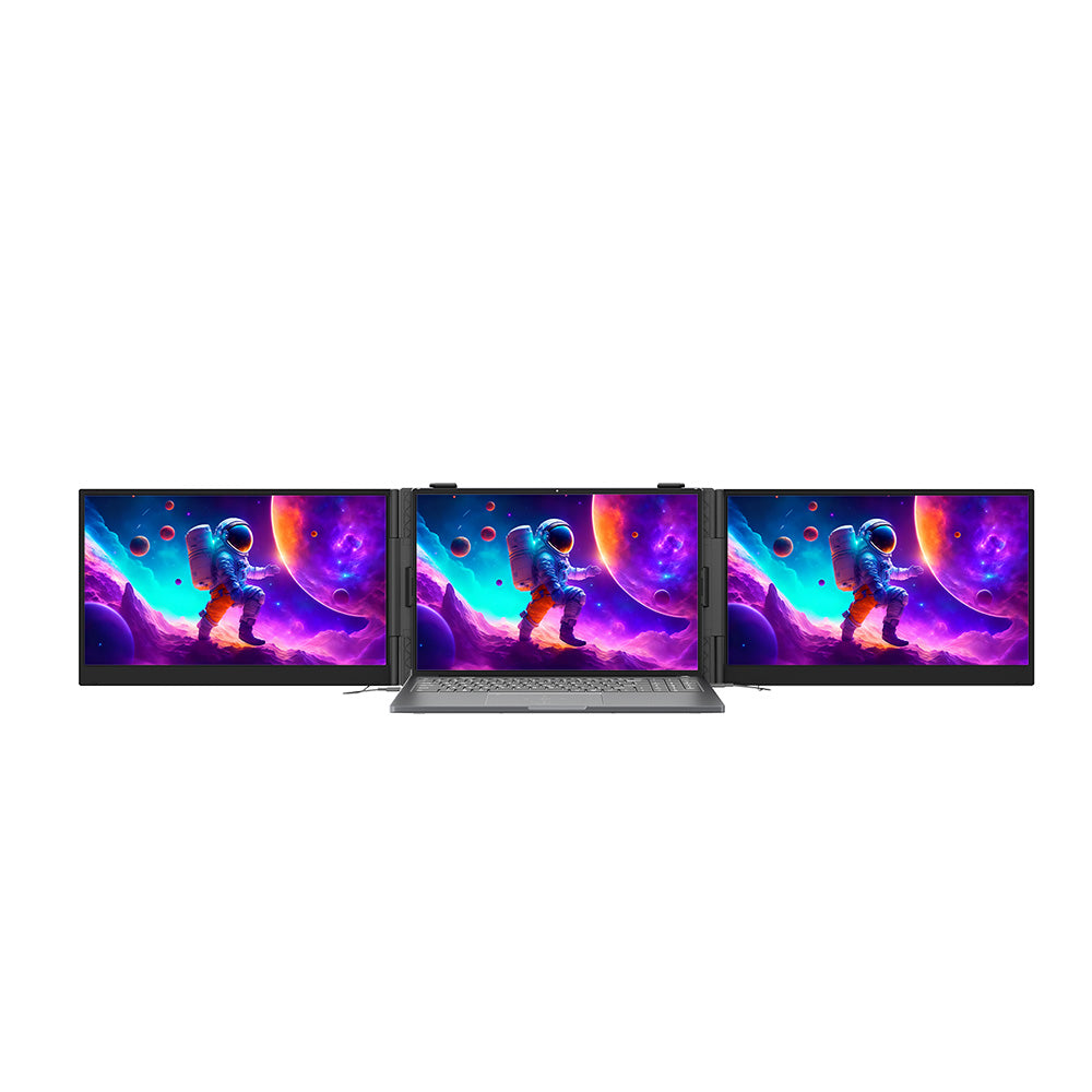 Blackview DCM8 - 15,3 Zoll Dual-Monitor Portable Laptop-Bildschirmverlängerung mit integrierten Lautsprechern