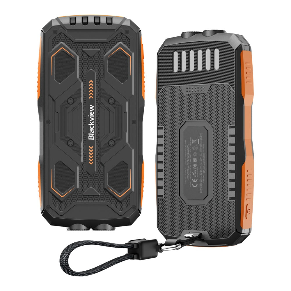 Blackview TERRA 10 – Robuste Powerbank 10 000 mAh | 22,5W Schnellladung, Integrierte Doppel-Taschenlampe