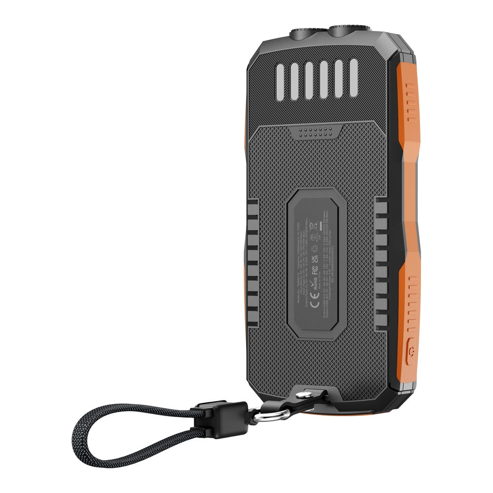 Blackview TERRA 10 – Robuste Powerbank 10 000 mAh | 22,5W Schnellladung, Integrierte Doppel-Taschenlampe