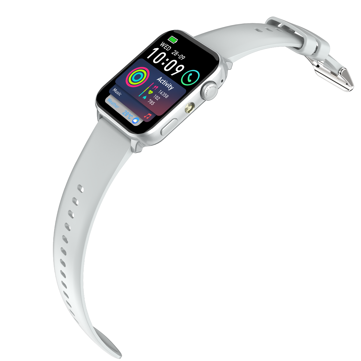 Blackview R30 Max - Smartwatch 1,91 Zoll mit LED-Taschenlampe – Fitness Tracker Herren Damen IP68 Wasserdicht