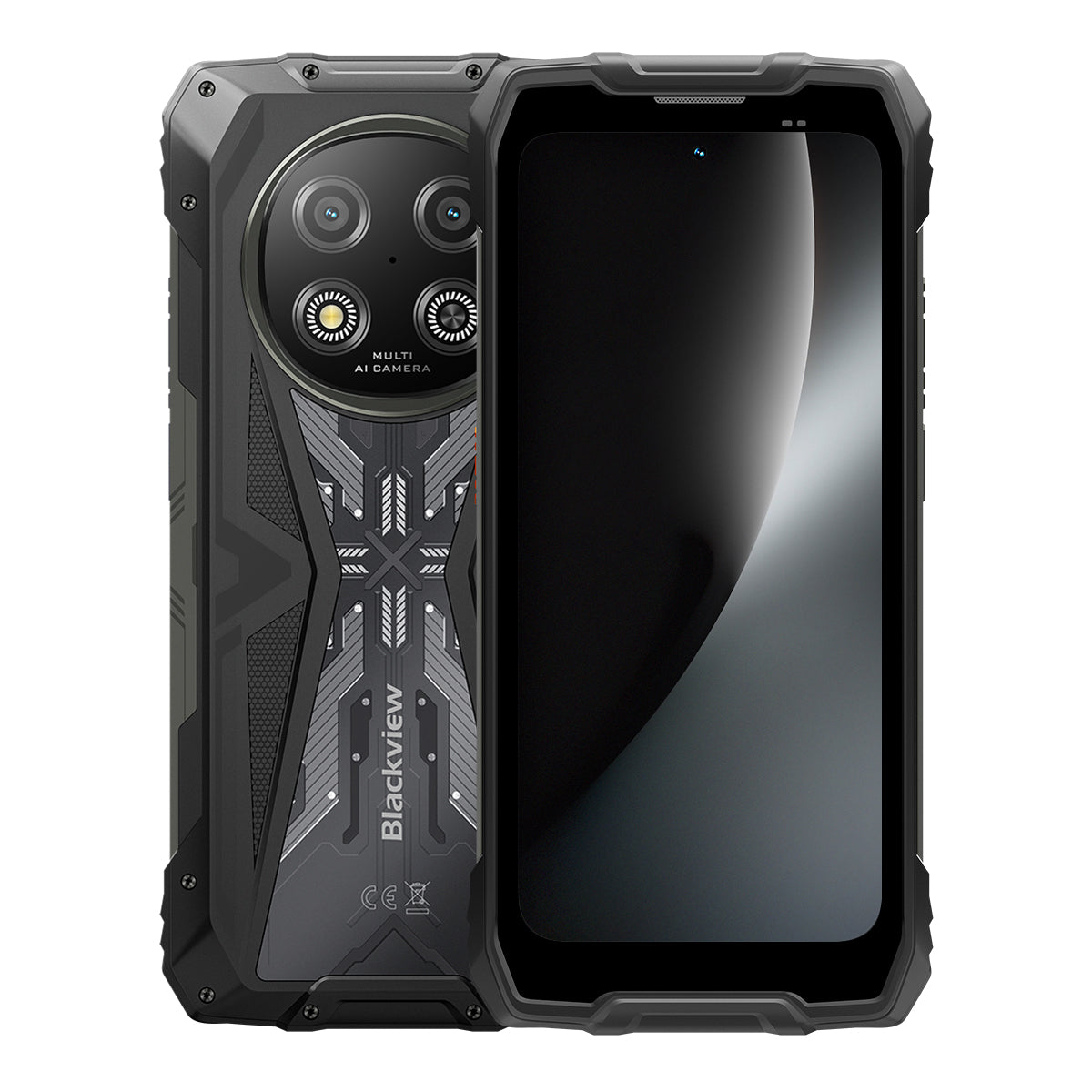 Blackview ROCK 2 - 5G Rugged Smartphone 15000 mAh – 6,67" 120Hz UNISOC T8100 AI Kamera IP68/IP69K
