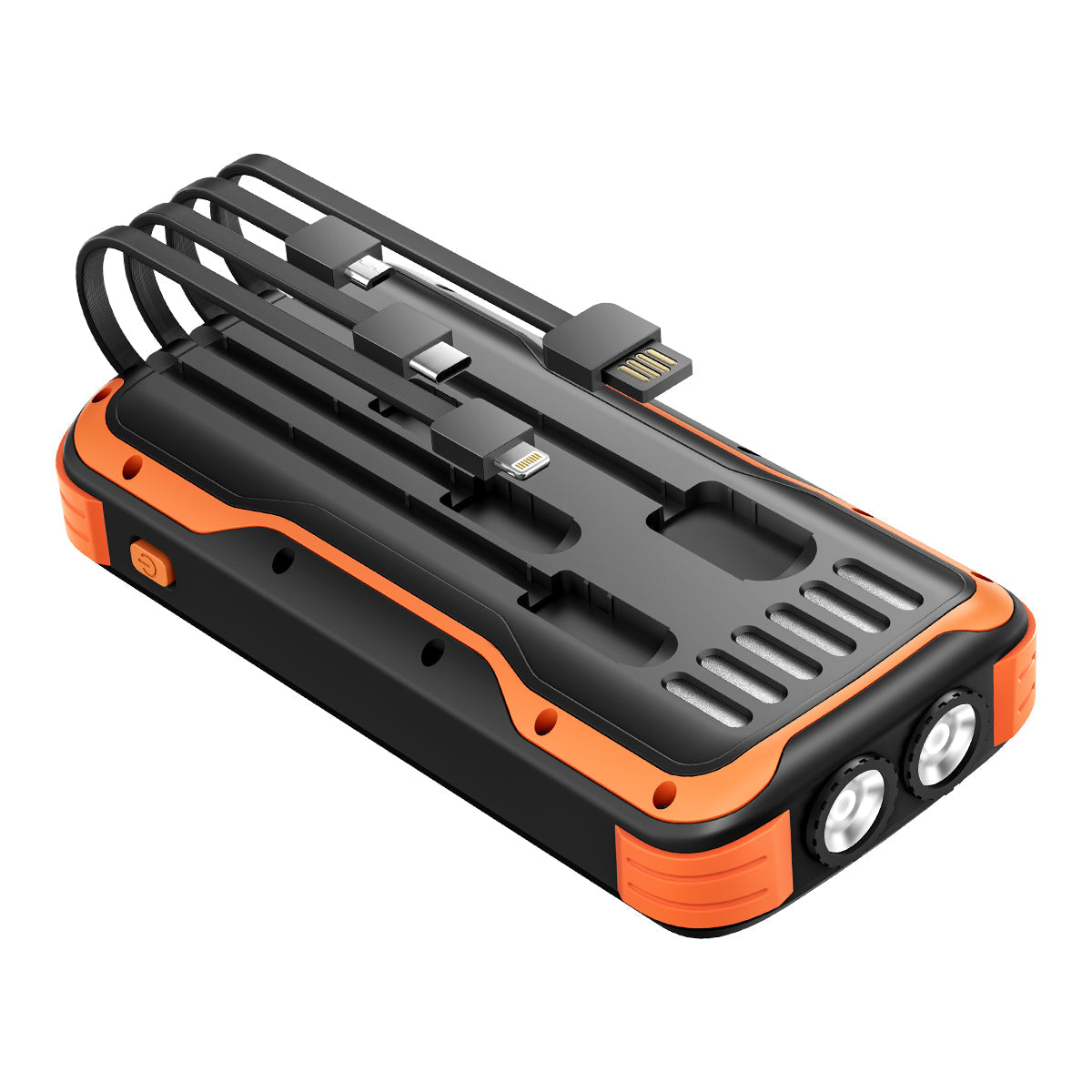 Blackview TERRA 20 – Robuste Powerbank IP54 20 000 mAh | 5 Ladeanschlüsse, Integrierte Doppel-Taschenlampe