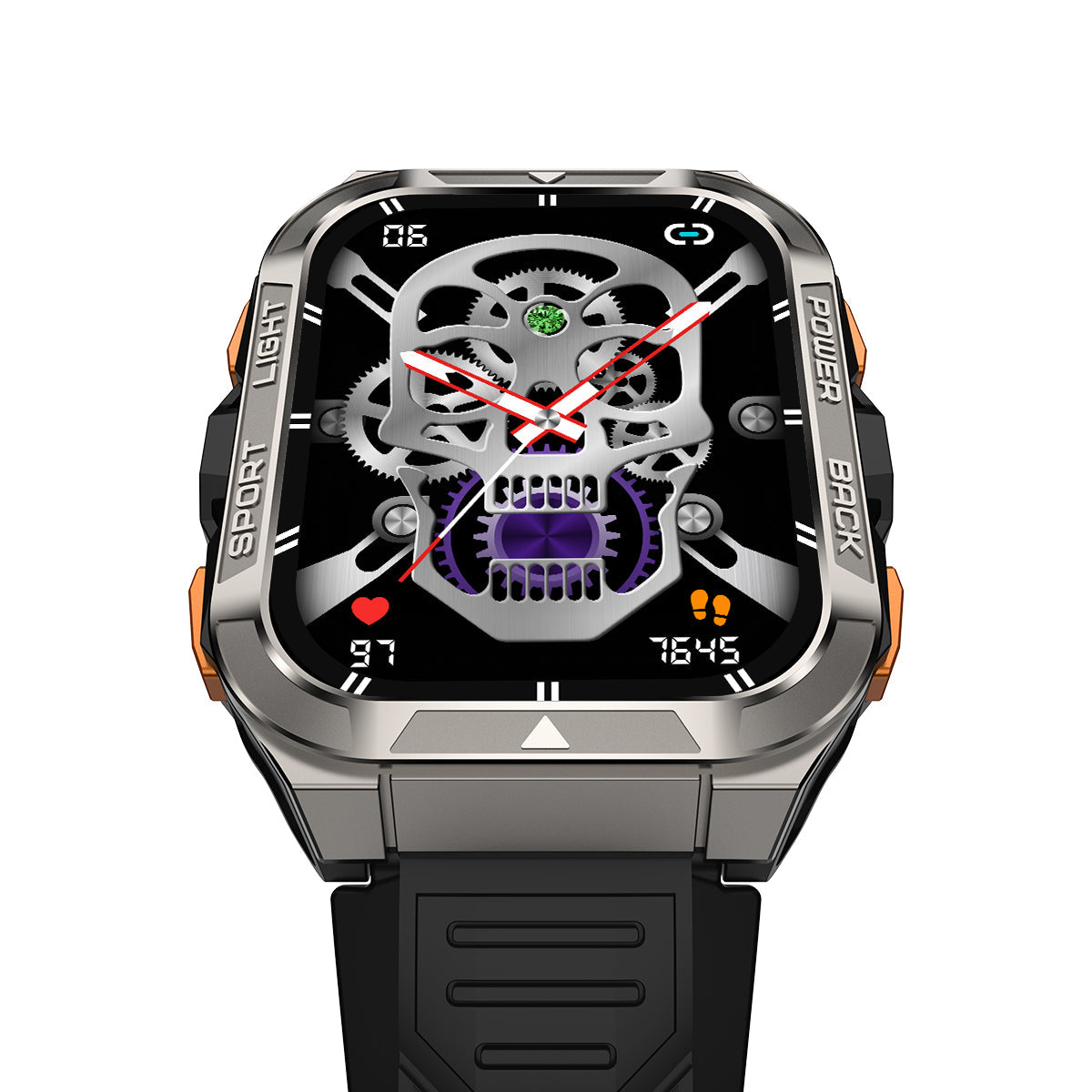 Blackview W80 Pro - Smartwatch GPS Outdoor 1,91 Zoll mit LED-Taschenlampe – 900 mAh Akku Militär Fitness Tracker IP68 Wasserdicht