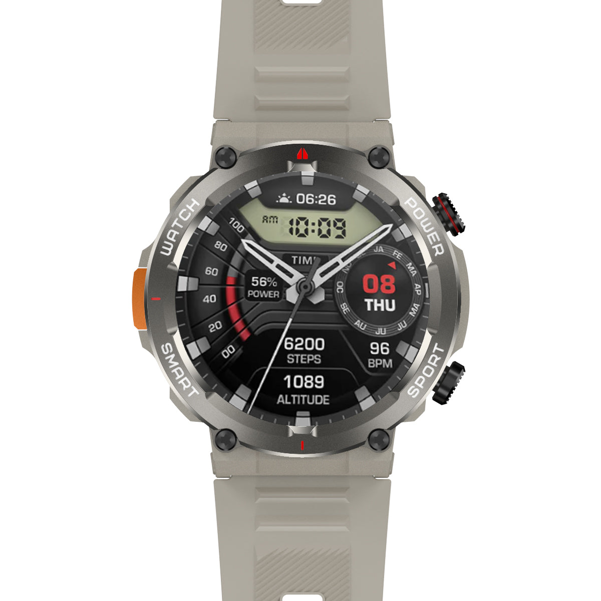 Blackview W50 Pro 1.45" IP68 Wasserdicht Smartwatch mit LED-Taschenlampe