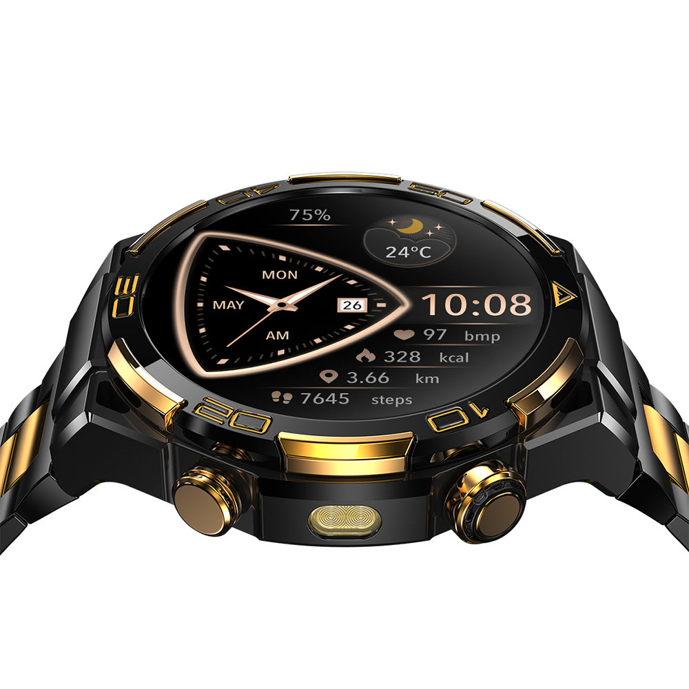 Blackview W90 Pro GPS Outdoor-Sport-Smartwatch mit 1,43 Zoll AMOLED-Display & integrierter LED-Taschenlampe