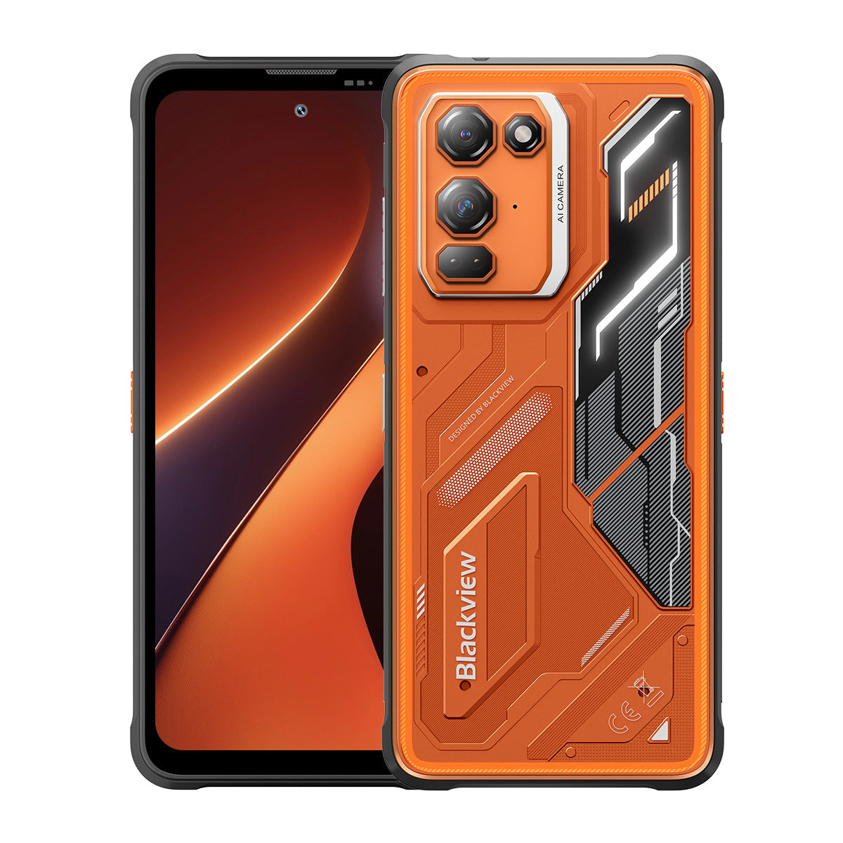 Blackview FORT 200 – Robustes 4G-Smartphone mit kabellosem Laden – 6,78"-Display, Helio G100, 5000-mAh-Akku, 108-MP-Dualkamera mit Nachtsicht