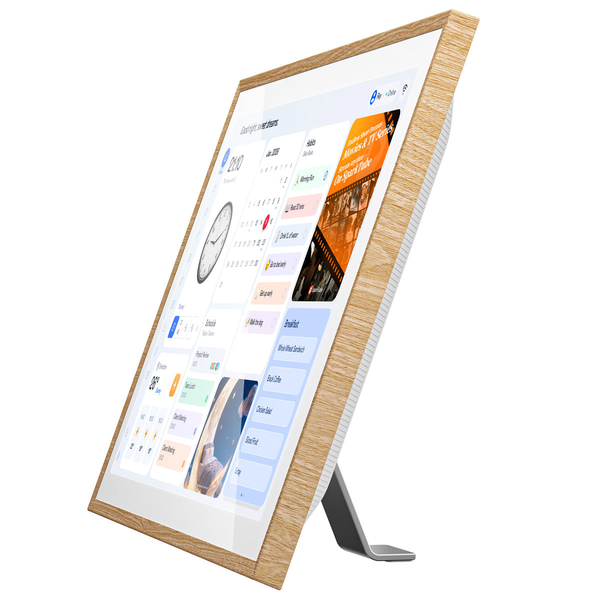 Blackview NEST 10 – Digitaler Kalender 10,1" Full HD 1080P | WLAN 6, Touchscreen, Fotorahmen & Kalender-Modus
