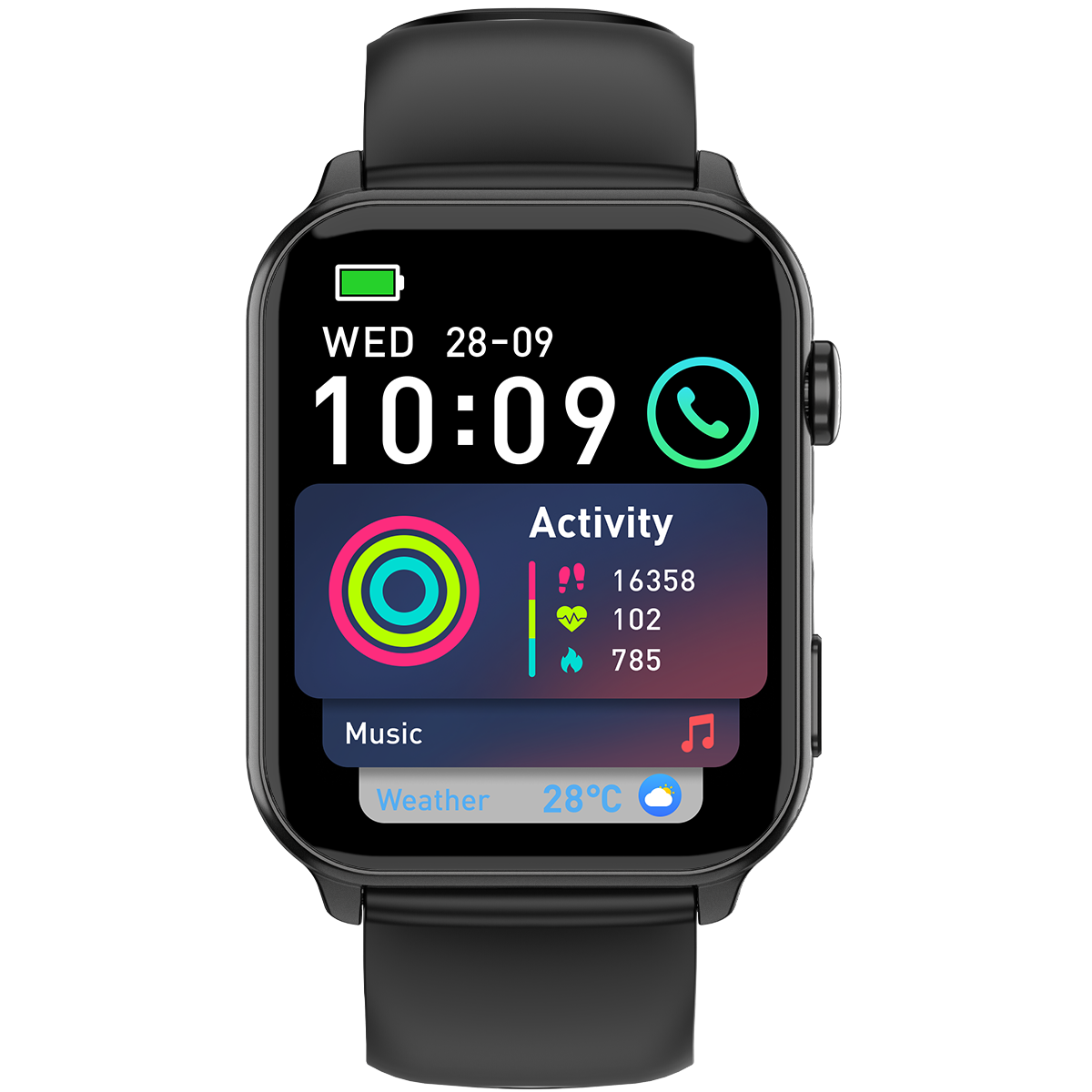 Blackview R30 Max - Smartwatch 1,91 Zoll mit LED-Taschenlampe – Fitness Tracker Herren Damen IP68 Wasserdicht
