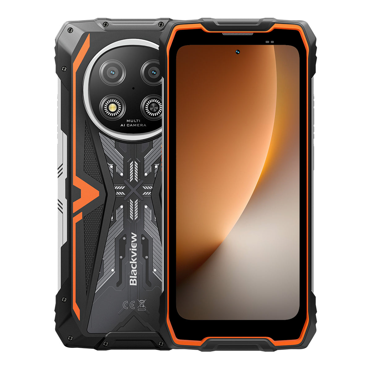 Blackview ROCK 2 - 5G Rugged Smartphone 15000 mAh – 6,67" 120Hz UNISOC T8100 AI Kamera IP68/IP69K