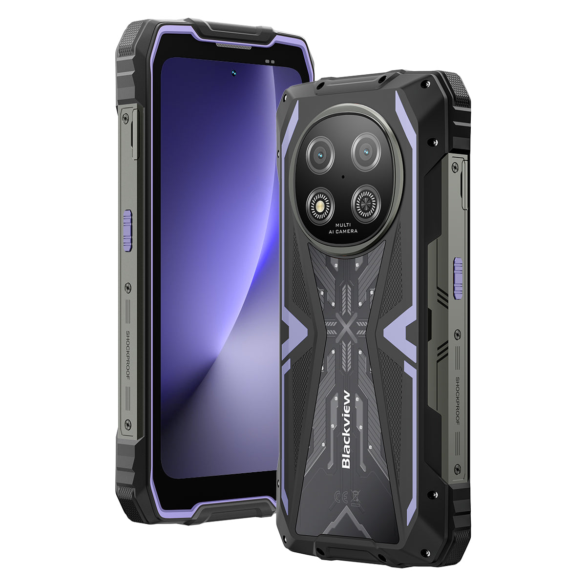 Blackview ROCK 2 - 5G Rugged Smartphone 15000 mAh – 6,67" 120Hz UNISOC T8100 AI Kamera IP68/IP69K