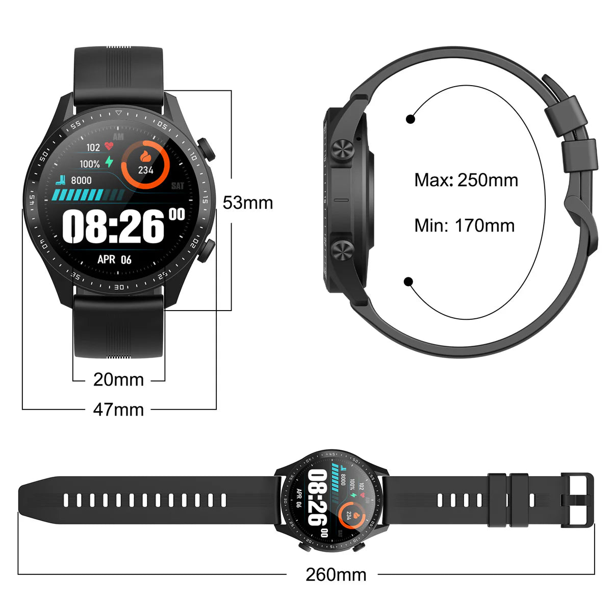 Blackview X1 Pro 10-meter Water-resistant Sports Smart Watch