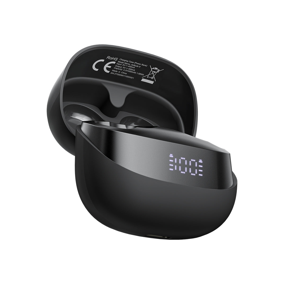 Blackview Airbuds 9 Intelligente LED-Leistungsanzeige PNC-Geräuschunterdrückung Schlafmodus In-Ear TWS