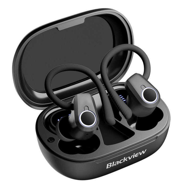 Blackview AirBuds 60 IPX4 Waterproof Bluetooth 5.3 Half In-ear TWS Earbuds with Earhooks