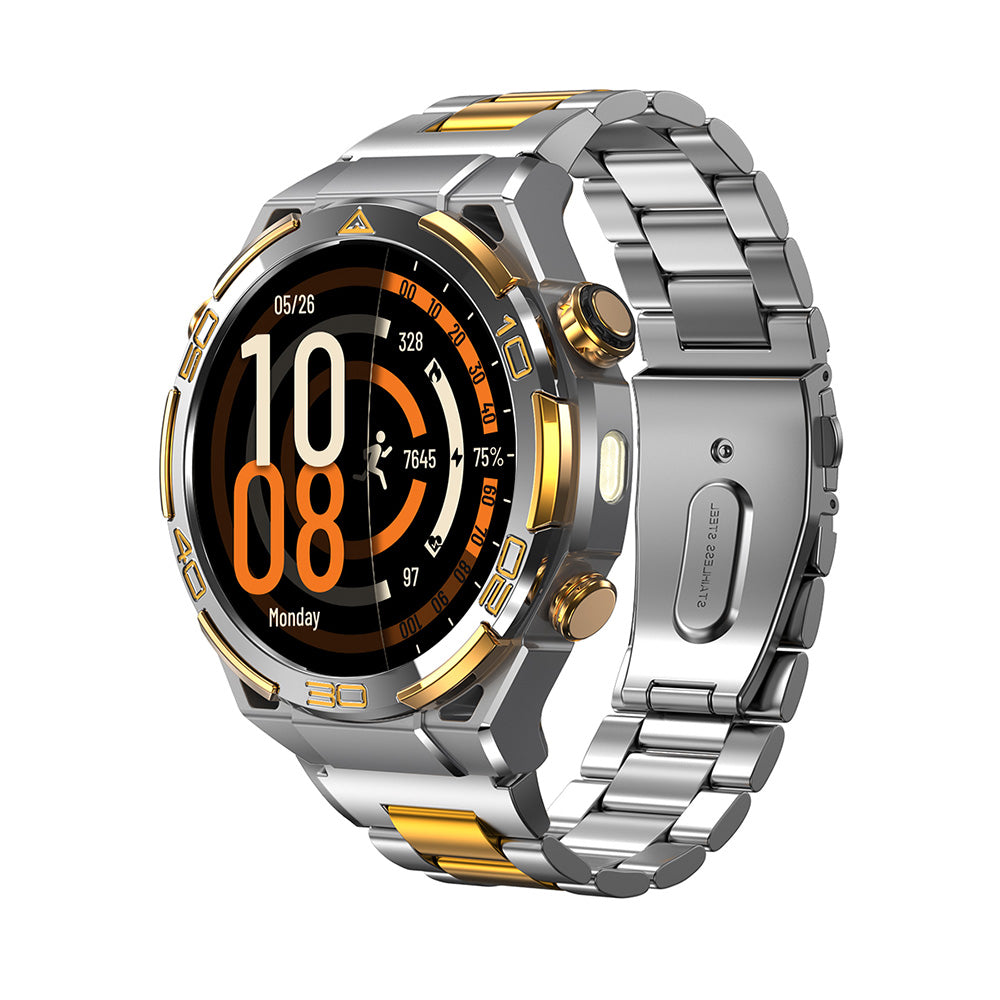 Blackview W90 Pro GPS Outdoor-Sport-Smartwatch mit 1,43 Zoll AMOLED-Display & integrierter LED-Taschenlampe